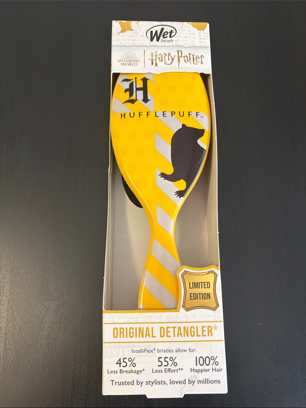New Wet Brush Harry Potter Hufflepuff Yellow (Limited Edition) Hair Brush